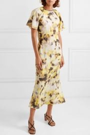 Acid Floral Organza Midi Dress by Georgia Alice at Net A Porter